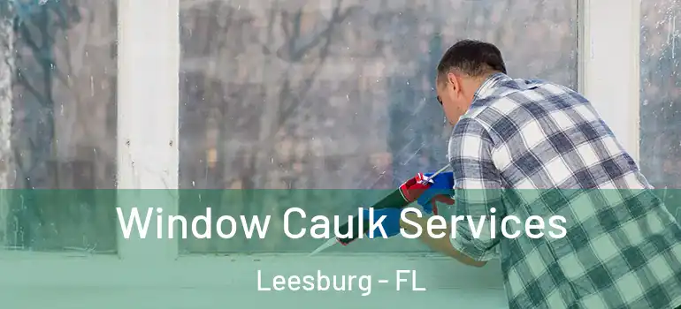 Window Caulk Services Leesburg - FL